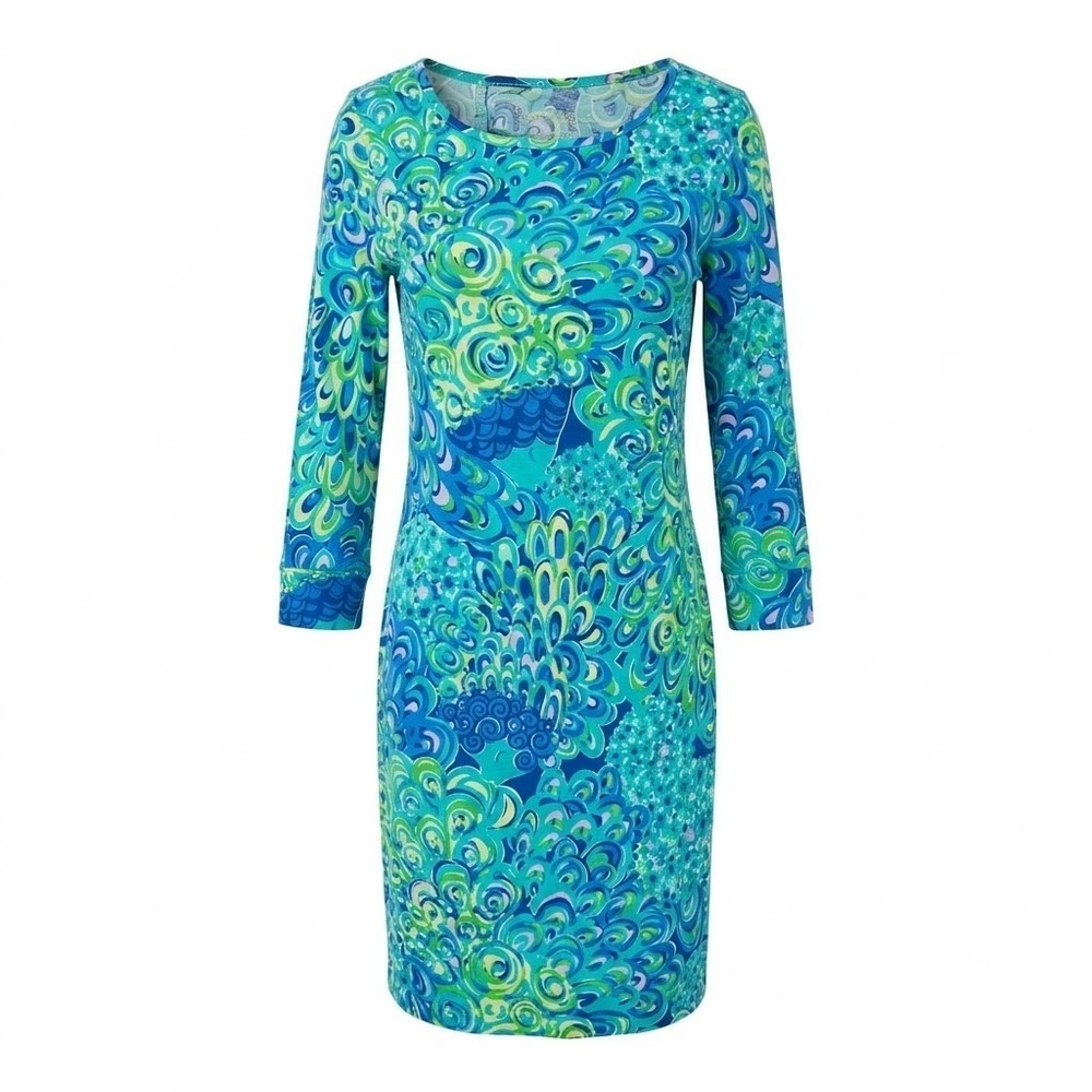 NWT Lilly Pulitzer Marlowe Dress Lilly's Lagoon Sea Blue S
